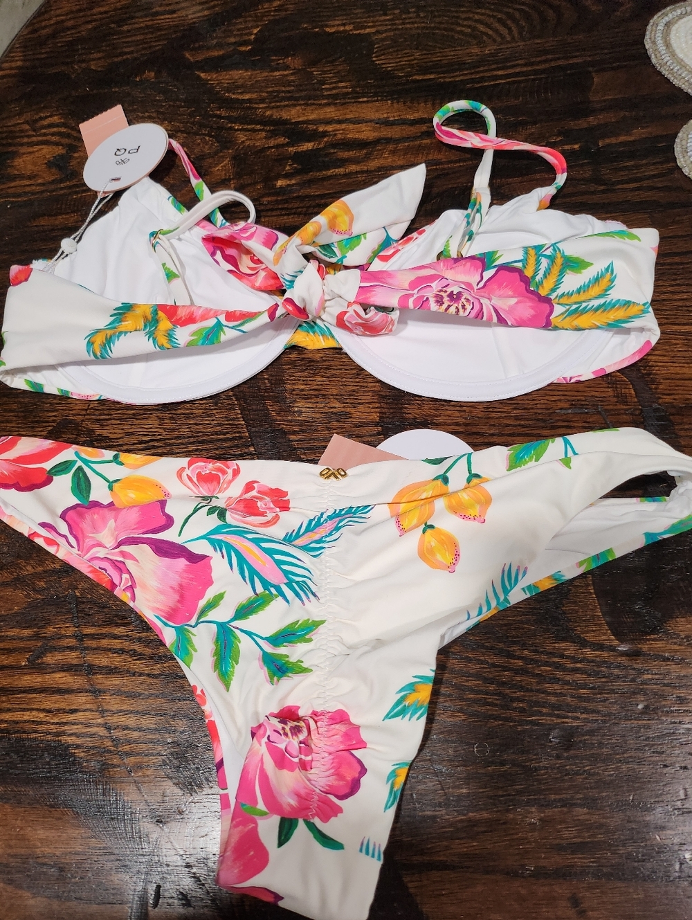 PQ Mita Cali Underwire Bikini Top D/ Bottom Medium - Picture 11 of 15